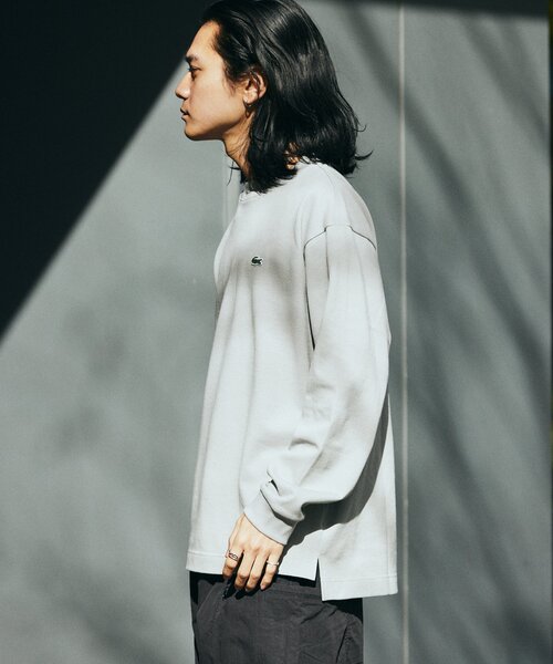 LACOSTE(ラコステ)の「LACOSTE × JS / 別注 ヘビーピケ L/S Tシャツ(Tシャツ/カットソー・メンズ・ブラック系その他/グレー/ベージュ系その他/グリーン系その他・3/4/5)」の21枚目の写真