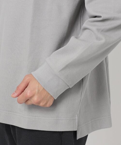 LACOSTE(ラコステ)の「LACOSTE × JS / 別注 ヘビーピケ L/S Tシャツ(Tシャツ/カットソー・メンズ・ブラック系その他/グレー/ベージュ系その他/グリーン系その他・3/4/5)」の9枚目の写真