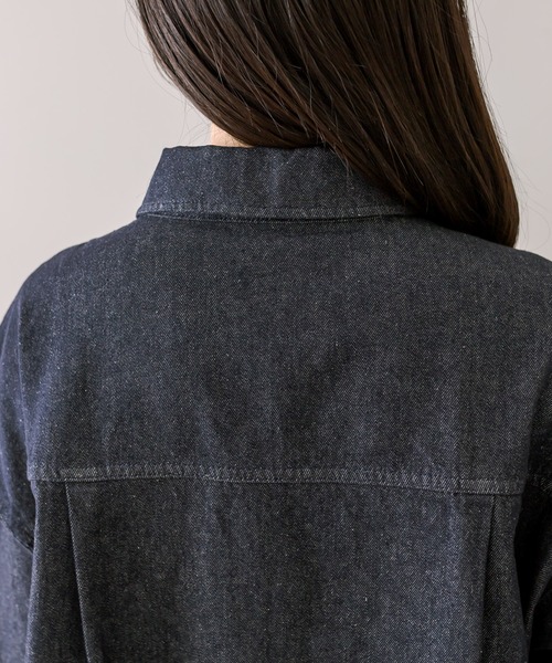 mystic（ミスティック）の「【2色展開】デニムシャツ（シャツ/ブラウス・レディース・インディゴブルー/ブルー・FREE）」の11枚目の写真