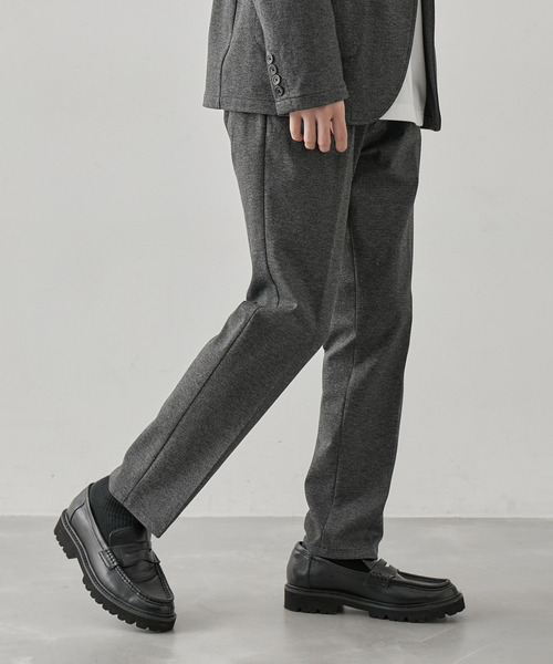  j.n.r.d（ジェー・エヌ・アール・ディー）の「【セットアップ対応】j.n.r.d/先染めニットツイルイージースラックス（スラックス・メンズ・チャコールグレー/ベージュ/ネイビー・LL/L/M）」の5枚目の写真