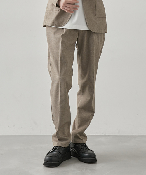  j.n.r.d（ジェー・エヌ・アール・ディー）の「【セットアップ対応】j.n.r.d/先染めニットツイルイージースラックス（スラックス・メンズ・チャコールグレー/ベージュ/ネイビー・LL/L/M）」の6枚目の写真