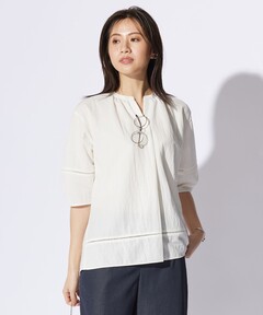 セール】【NEARBYME/ニアーバイミー】 BACK SLIT ニット（ニット