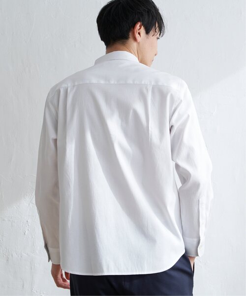 ikka(イッカ)の「オックスブロックス斜め切り替えシャツ(シャツ/ブラウス・メンズ・ホワイト/ネイビー・M/L/XL/S)」の13枚目の写真