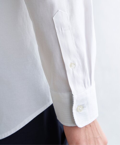 ikka(イッカ)の「オックスブロックス斜め切り替えシャツ(シャツ/ブラウス・メンズ・ホワイト/ネイビー・M/L/XL/S)」の16枚目の写真