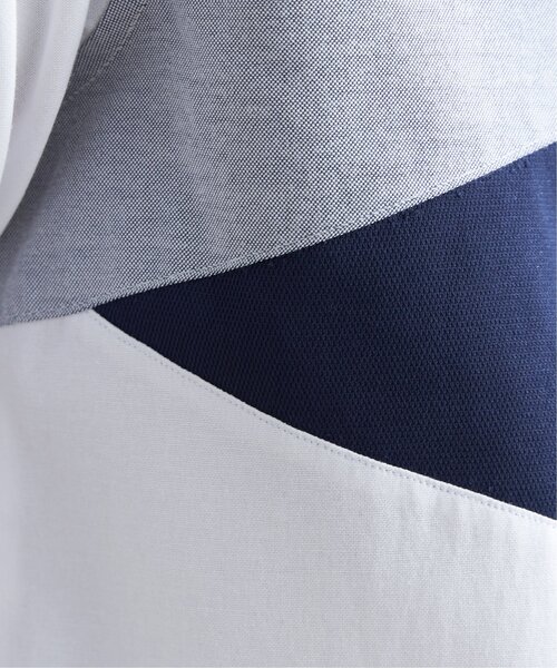 ikka(イッカ)の「オックスブロックス斜め切り替えシャツ(シャツ/ブラウス・メンズ・ホワイト/ネイビー・M/L/XL/S)」の12枚目の写真
