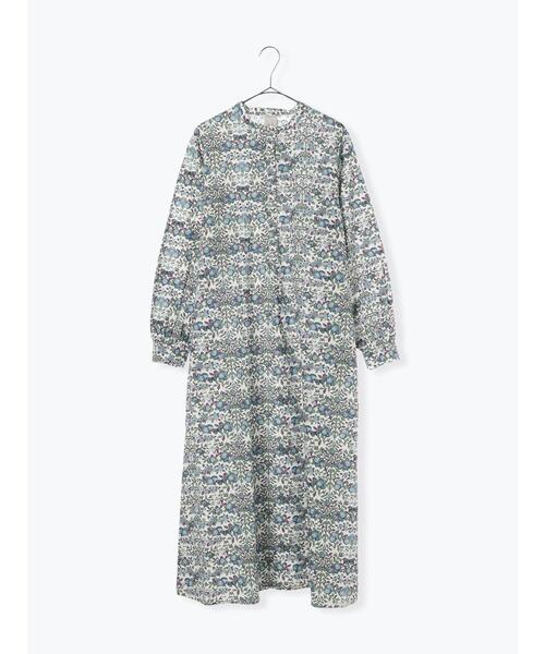 TSUHARU by Samansa Mos2（ツハルバイサマンサモスモス）の「【LIBERTY】Orchard柄ワンピース（ワンピース・レディース・オレンジ/ブルー・F）」の3枚目の写真