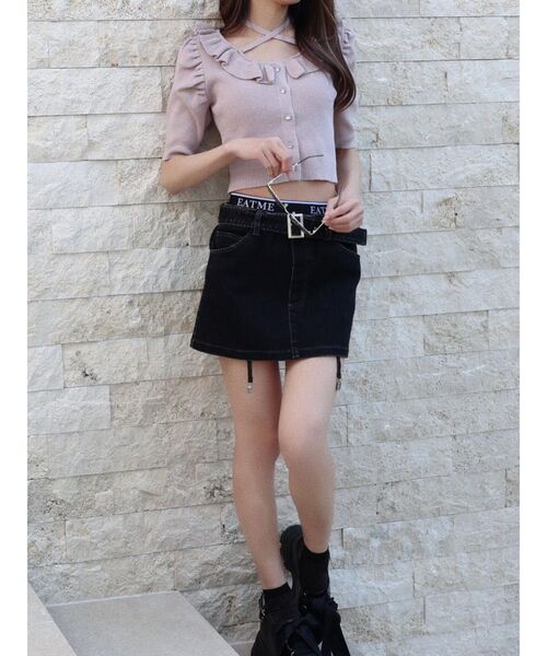 ニット セーター ラッフルニットTOP レディース EATME（イートミー）の「ラッフルニットTOP（ニット/セーター