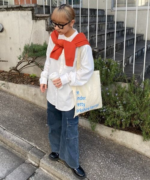 CIAOPANIC TYPY(チャオパニックティピー)の「イージーケアポリオックスバンドカラーシャツ(シャツ/ブラウス・メンズ・ネイビー/グリーン/サックスブルー/オフホワイト/ブルー・SMALL/MEDIUM/LARGE)」の9枚目の写真