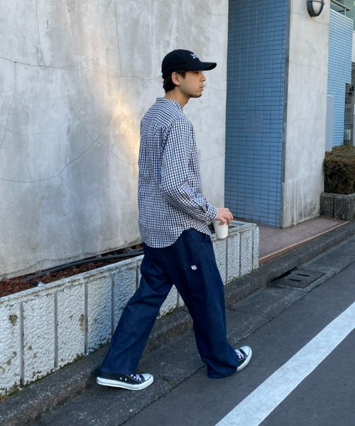 CIAOPANIC TYPY(チャオパニックティピー)の「イージーケアポリオックスバンドカラーシャツ(シャツ/ブラウス・メンズ・ネイビー/グリーン/サックスブルー/オフホワイト/ブルー・SMALL/MEDIUM/LARGE)」の22枚目の写真