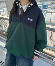 kutir | 【M,L2サイズ】配色ナイロンハーフジッププルオーバー(その他トップス)