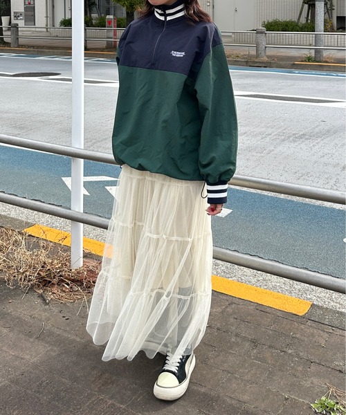 kutir（クティール）の「【M,L2サイズ】配色ナイロンハーフジッププルオーバー（その他トップス・レディース・グリーン/ブラック/ネイビー・LARGE/MEDIUM）」の16枚目の写真