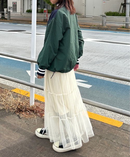 kutir（クティール）の「【M,L2サイズ】配色ナイロンハーフジッププルオーバー（その他トップス・レディース・グリーン/ブラック/ネイビー・LARGE/MEDIUM）」の17枚目の写真