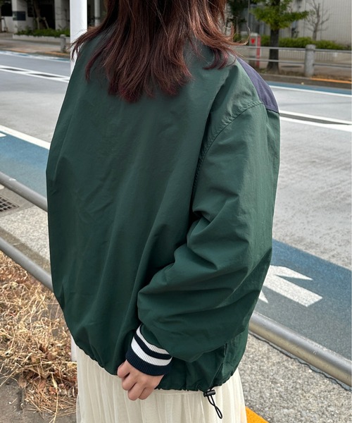 kutir（クティール）の「【M,L2サイズ】配色ナイロンハーフジッププルオーバー（その他トップス・レディース・グリーン/ブラック/ネイビー・LARGE/MEDIUM）」の15枚目の写真