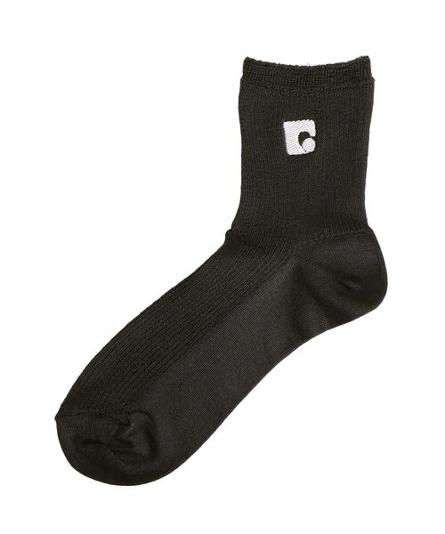 EMODA（エモダ）の「ロゴリブソックス（ソックス/靴下・レディース・シルバー/ブラック/ホワイト・FREE）」の14枚目の写真