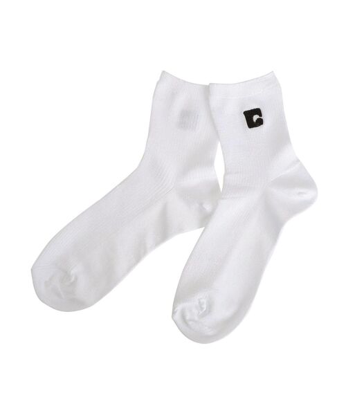 EMODA（エモダ）の「ロゴリブソックス（ソックス/靴下・レディース・シルバー/ブラック/ホワイト・FREE）」の17枚目の写真