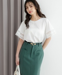 Andemiu | ソデレースキリカエカット112660(Tシャツ/カットソー)