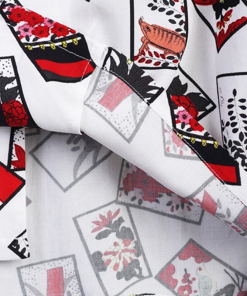 和柄 半袖 アロハシャツ（龍・鶴・龍虎・金魚・鯉・虎・相撲・花札