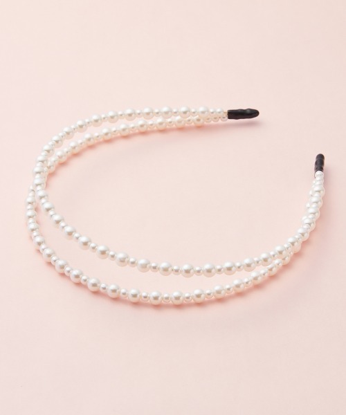 marun（マルン）の「＜大きいサイズ＞　パール調ビーズカチューシャ　marun（カチューシャ・レディース・シルバー系・FREE）」の13枚目の写真