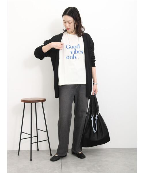 Samansa Mos2 blue（サマンサモスモスブルー）の「マルチスタイルトッパーカーディガン（カーディガン/ボレロ・レディース・シルバーグレー/ベージュ/ブラック/ミント・L/M）」の22枚目の写真