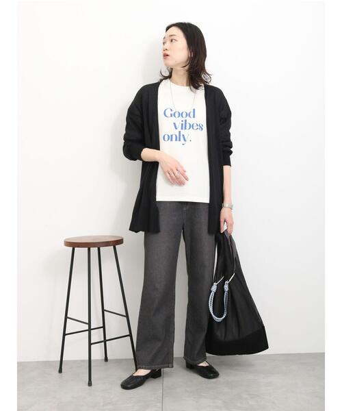 Samansa Mos2 blue（サマンサモスモスブルー）の「マルチスタイルトッパーカーディガン（カーディガン/ボレロ・レディース・シルバーグレー/ベージュ/ブラック/ミント・L/M）」の11枚目の写真