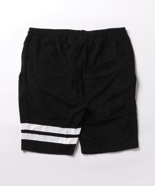 BAYBLO(ベイブロ)の「(BB)【ユニセックス】ライン パイル ショートパンツ(スウェットパンツ・メンズ・ネイビー/チャコールグレー/グレイッシュベージュ/アイボリー/ブラック/イエロー/サーモンピンク・MEDIUM/LARGE)」の8枚目の写真