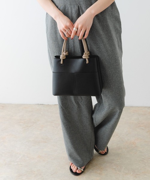 RODE SKO（ロデスコ）の「結びハンドルミニバッグ（ハンドバッグ・レディース・イエロー系その他/ブラック/ホワイト系その他・ONE）」の16枚目の写真