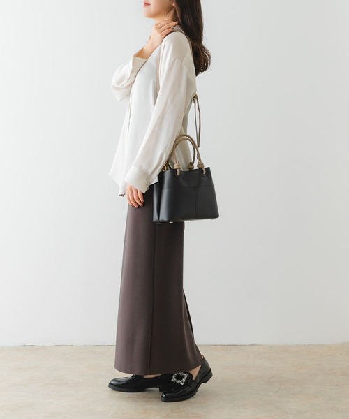 RODE SKO（ロデスコ）の「結びハンドルミニバッグ（ハンドバッグ・レディース・イエロー系その他/ブラック/ホワイト系その他・ONE）」の14枚目の写真