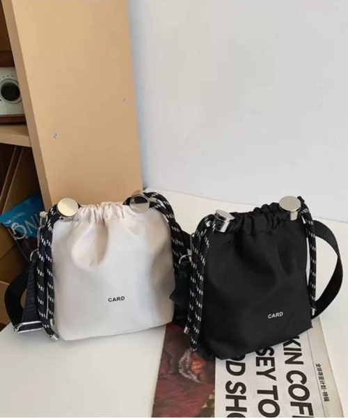 pumpkin port（パンプキンポート）の「ミニショルダーバッグ サコッシュ（ショルダーバッグ・レディース・ブラック/アイボリー/ベージュ/グレー/ブルー・FREE）」の17枚目の写真