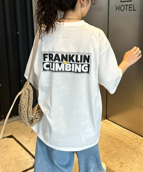 Franklin Climbing(フランクリンクライミング)の「【Franklin Climbing】 バックロゴグラフィックテック半袖Tee(Tシャツ/カットソー・メンズ・ホワイト/ブラック/オレンジ・X-LARGE/LARGE/MEDIUM)」の2枚目の写真