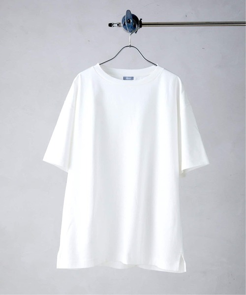 JOURNAL STANDARD relume（ジャーナルスタンダード　レリューム）の「50/-ポンチクルーネックTシャツ（Tシャツ/カットソー・メンズ・ホワイト/ネイビー/ブラックミックス/ベージュ系その他・SMALL/LARGE/MEDIUM）」の2枚目の写真