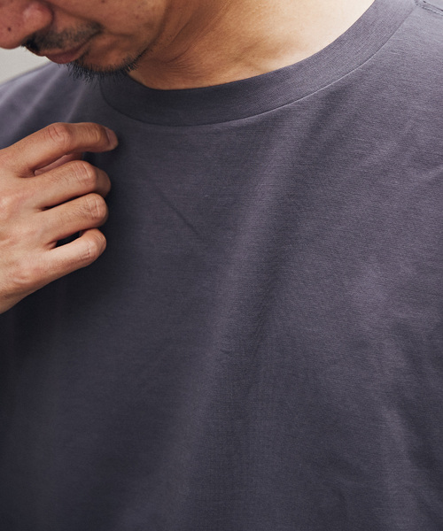 JOURNAL STANDARD relume（ジャーナルスタンダード　レリューム）の「50/-ポンチクルーネックTシャツ（Tシャツ/カットソー・メンズ・ホワイト/ネイビー/ブラックミックス/ベージュ系その他・SMALL/LARGE/MEDIUM）」の13枚目の写真