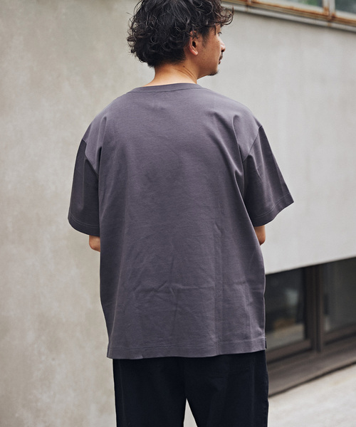 JOURNAL STANDARD relume（ジャーナルスタンダード　レリューム）の「50/-ポンチクルーネックTシャツ（Tシャツ/カットソー・メンズ・ホワイト/ネイビー/ブラックミックス/ベージュ系その他・SMALL/LARGE/MEDIUM）」の18枚目の写真