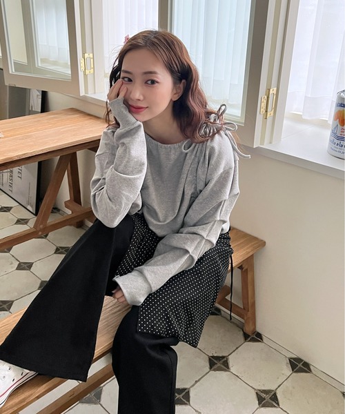 美品 HOTEL OLYMPIA リボンロゴスウェット Hotel Olympia RIBBON LOGO SWEAT スウェット