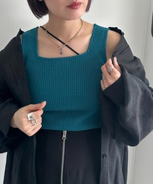 ニットスクエアネックタンク【ZOZOTOWN限定アイテム】