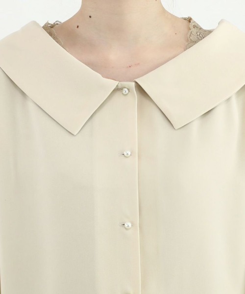 F i.n.t（フィント）の「2WAYオフショルカラーブラウス/F&A/fint（シャツ/ブラウス・レディース・オフホワイト/ライトベージュ・FREE）」の5枚目の写真