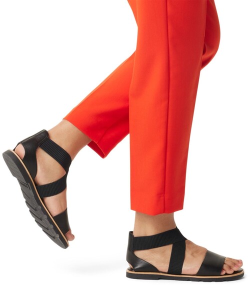 SORELサンダルCOLOR黒Size24.5㎝ SOREL ソレル サンダル 厚底サンダル 厚底 黒 ブラック