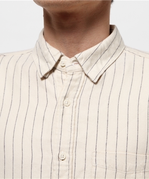 CIAOPANIC(チャオパニック)の「【Ciaopanic】 ソフトビエラギンガムシャツLS(シャツ/ブラウス・メンズ・ホワイト/ネイビー/ライトグレー/ブルー/チャコールグレー/ブラック/ダークグリーン・SMALL/MEDIUM/LARGE)」の11枚目の写真