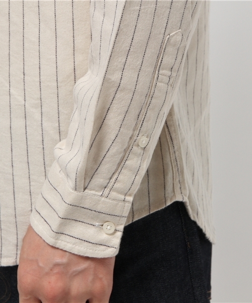 CIAOPANIC(チャオパニック)の「【Ciaopanic】 ソフトビエラギンガムシャツLS(シャツ/ブラウス・メンズ・ホワイト/ネイビー/ライトグレー/ブルー/チャコールグレー/ブラック/ダークグリーン・SMALL/MEDIUM/LARGE)」の12枚目の写真