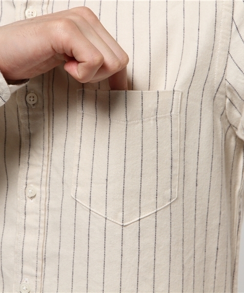 CIAOPANIC(チャオパニック)の「【Ciaopanic】 ソフトビエラギンガムシャツLS(シャツ/ブラウス・メンズ・ホワイト/ネイビー/ライトグレー/ブルー/チャコールグレー/ブラック/ダークグリーン・SMALL/MEDIUM/LARGE)」の13枚目の写真