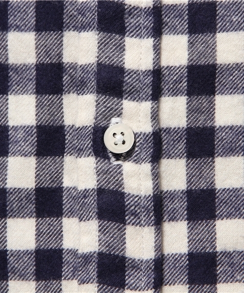 CIAOPANIC(チャオパニック)の「【Ciaopanic】 ソフトビエラギンガムシャツLS(シャツ/ブラウス・メンズ・ホワイト/ネイビー/ライトグレー/ブルー/チャコールグレー/ブラック/ダークグリーン・SMALL/MEDIUM/LARGE)」の15枚目の写真