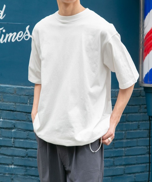 FORK&SPOON(フォークアンドスプーン)の「FORK&SPOON スピンドルショートスリーブTシャツ(Tシャツ/カットソー・メンズ・ブラック/オフホワイト/グレー系その他・5/4)」の2枚目の写真