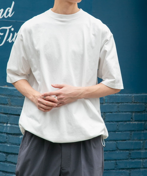 FORK&SPOON(フォークアンドスプーン)の「FORK&SPOON スピンドルショートスリーブTシャツ(Tシャツ/カットソー・メンズ・ブラック/オフホワイト/グレー系その他・5/4)」の4枚目の写真