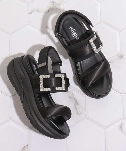 DIANA♡ビジュー　フットベッドサンダル ダイアナ】大好評のビジュー付きフットベットサンダルにWEB限定