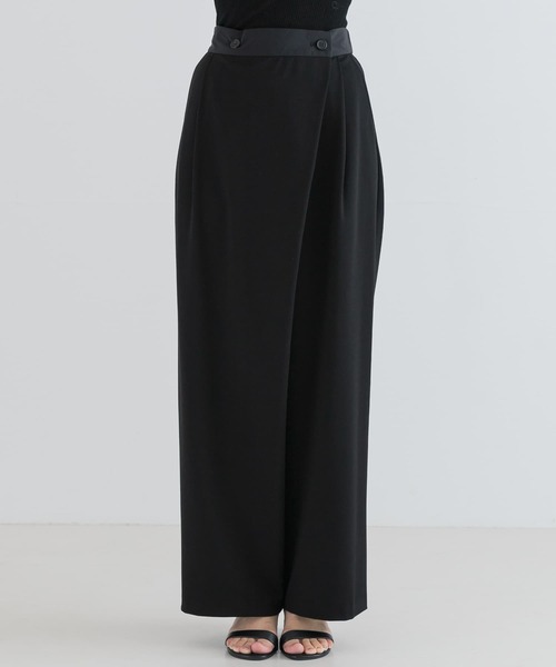 URBAN RESEARCH（アーバンリサーチ）の「『MADE IN JAPAN』ハリプルジャージーセミワイドパンツ（その他パンツ・レディース・ベージュ/ブラック・FREE）」の19枚目の写真