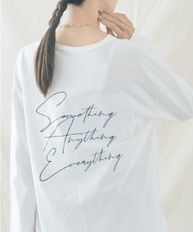 バックタグ&ロゴ ロングTシャツ