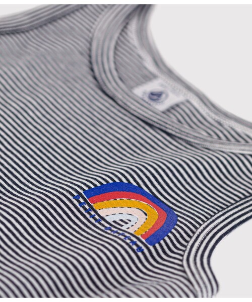 PETIT BATEAU(プチバトー)の「ミラレ袖なしワンピース(ワンピース・キッズ・ブルー系その他・6YEAR/8YEAR/10YEAR/12YEAR)」の3枚目の写真
