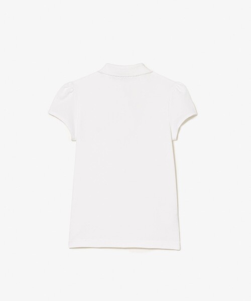 【セール】コットン鹿の子 GIRLSスカラップカラーポロシャツ（ポロシャツ）｜LACOSTE（ラコステ）