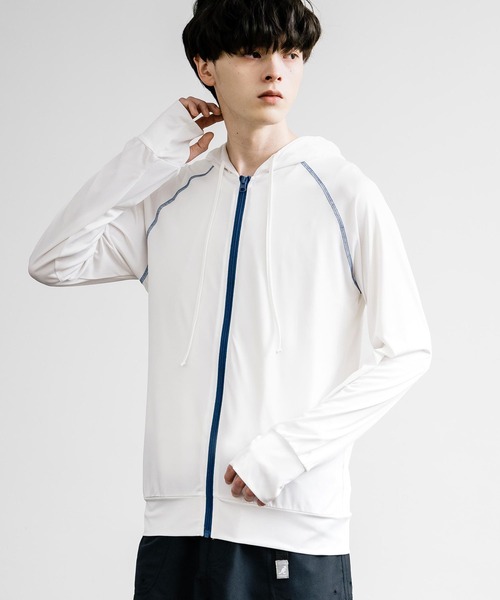 接触冷感ラッシュガードジップパーカー（ラッシュガード）｜Rocky