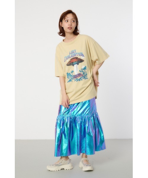RODEO CROWNS WIDE BOWL（ロデオクラウンズワイドボウル）の「LC SPEACE Tシャツ（Tシャツ/カットソー・レディース・ライトベージュ/カーキ/ブラック・FREE）」の7枚目の写真