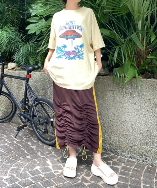 RODEO CROWNS WIDE BOWL（ロデオクラウンズワイドボウル）の「LC SPEACE Tシャツ（Tシャツ/カットソー・レディース・ライトベージュ/カーキ/ブラック・FREE）」の17枚目の写真